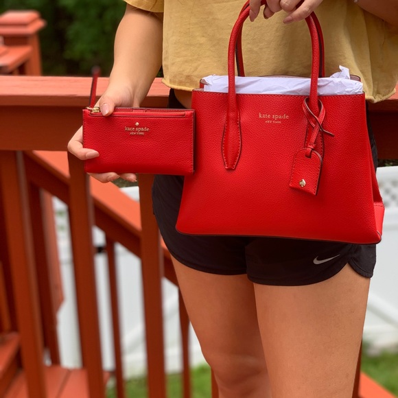 kate spade Handbags - NWT KATE SPADE EVA SATCHEL AND WALLET